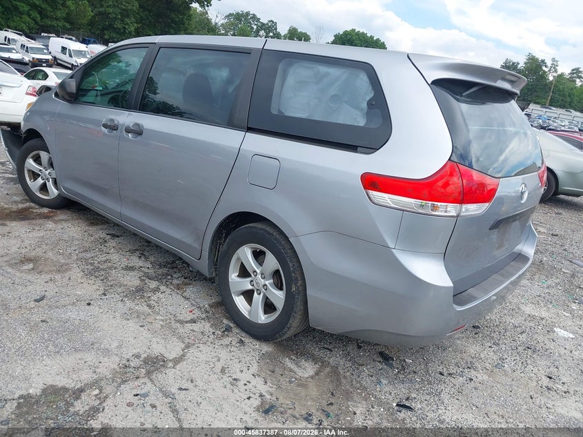 Vin: 5tdzk3dc1cs181344, lot: 46336295, toyota sienna base v6 7 passenger 20123