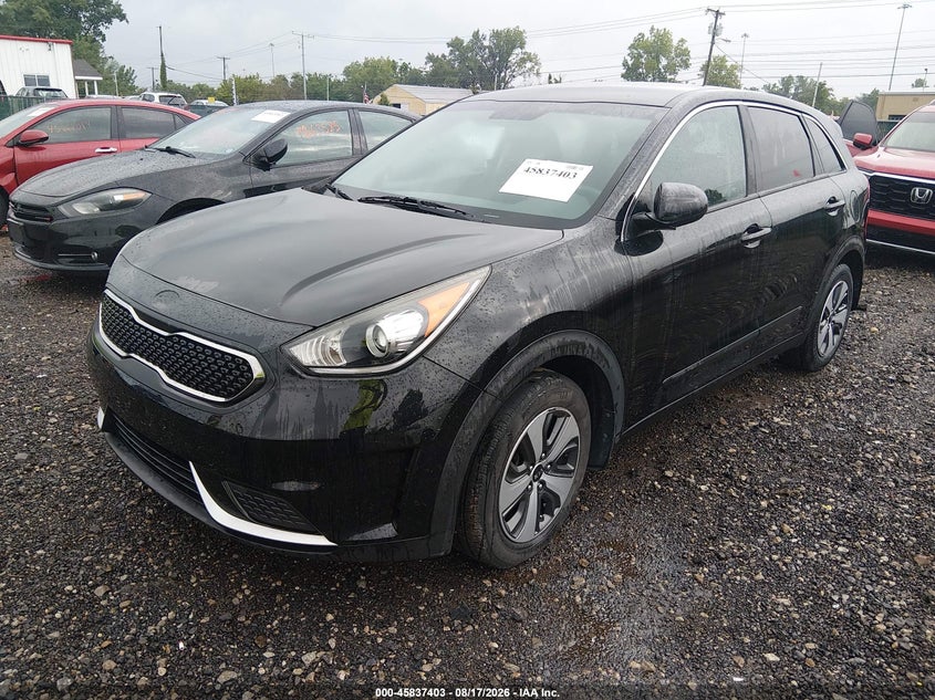 Vin: kndcb3lc0h5065590, lot: 46336311, kia niro fe 20172
