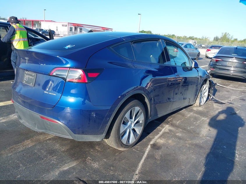 Vin: 7saygdee9nf515813, lot: 46336408, tesla model y long range dual motor all-wheel drive 20224