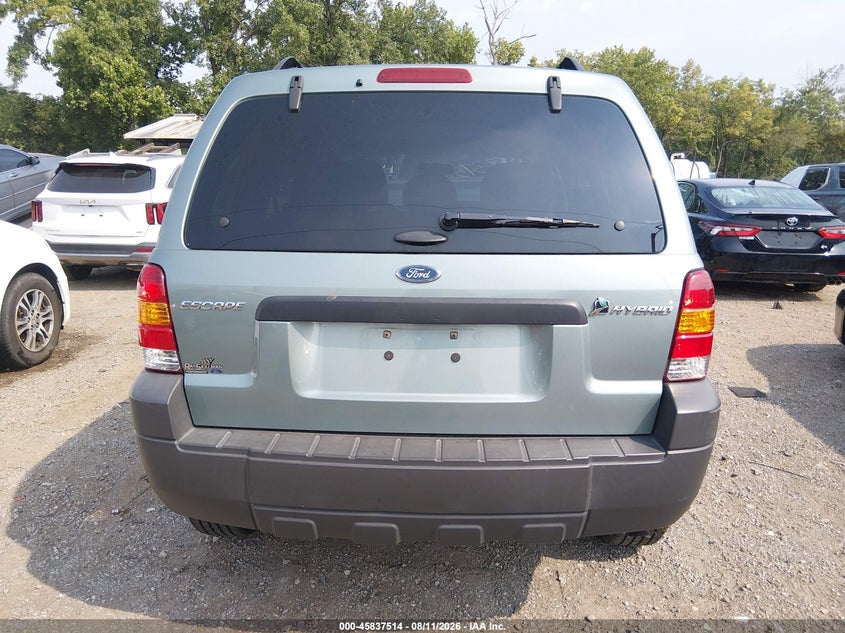 FORD ESCAPE HYBRID 2007 VIN 1FMCU49H87KA68882