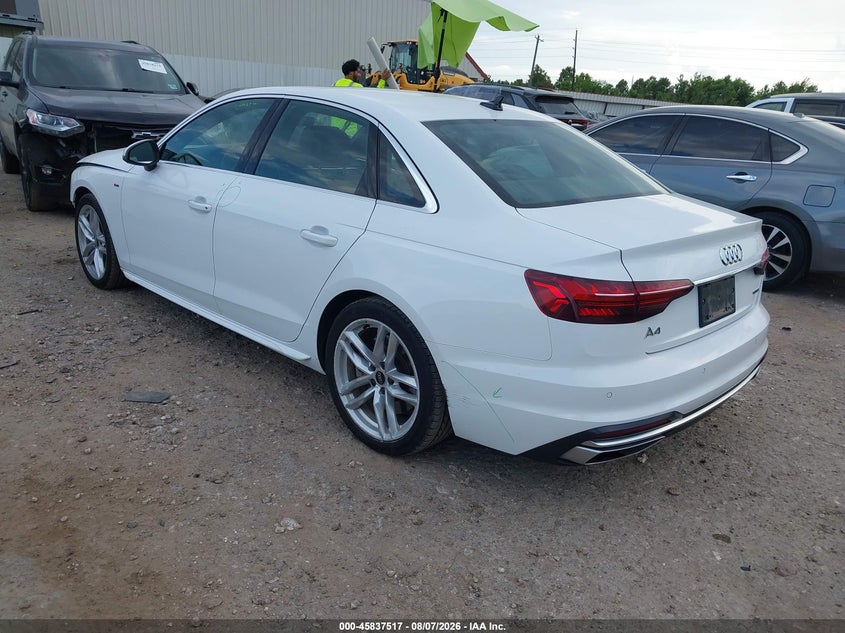 Vin: waueaaf4xrn008994, lot: 46336425, audi a4 premium plus 45 tfsi s line quattro s tronic 20243