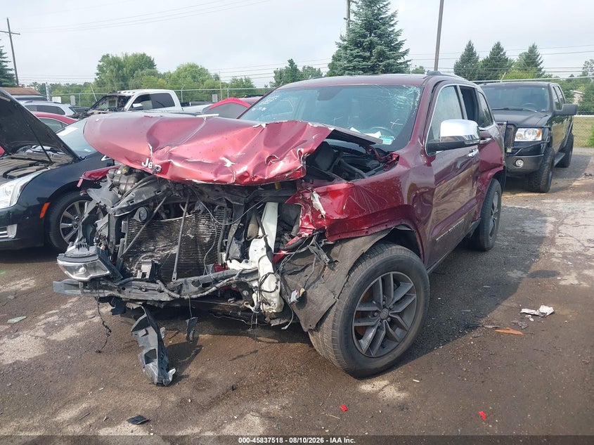 2017 Jeep Grand Cherokee Limited, Front End, IAAI, VIN 1C4RJFBG2HC744937 — photo 2