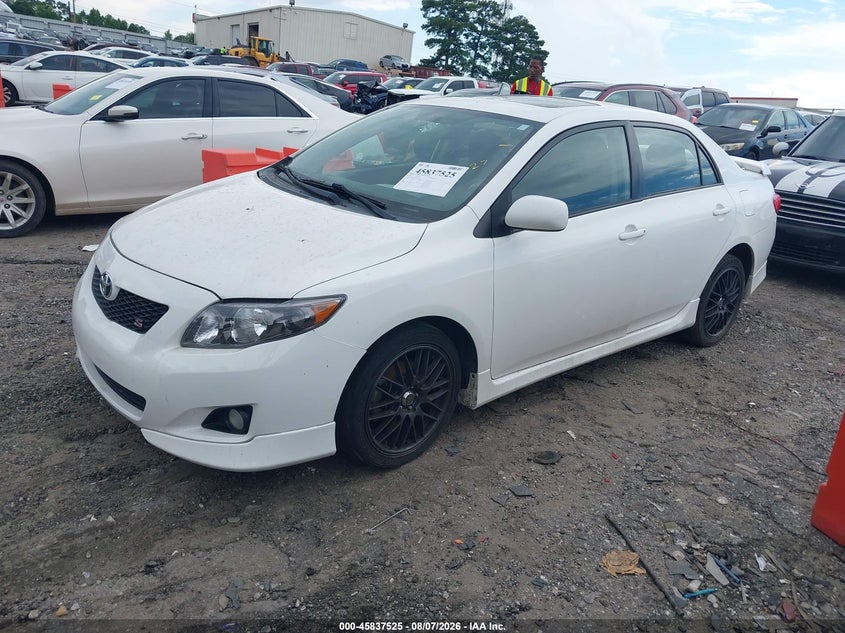 Vin: 1nxbu4ee6az216627, lot: 46336433, toyota corolla s 20102