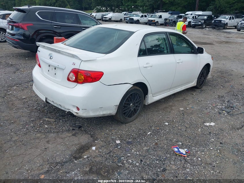 Vin: 1nxbu4ee6az216627, lot: 46336433, toyota corolla s 20104