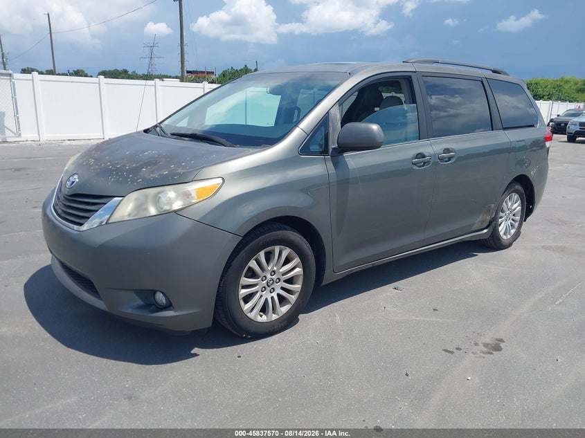 Vin: 5tdyk3dc8bs040264, lot: 46336478, toyota sienna xle/limited 20112
