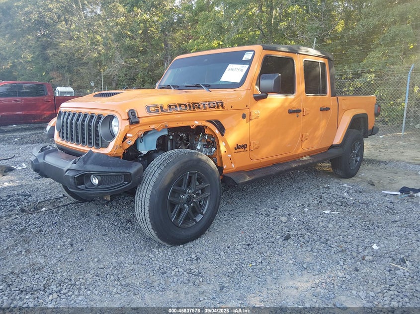 Vin: 1c6pjtag1sl540023, lot: 46336484, jeep gladiator sport s 20252