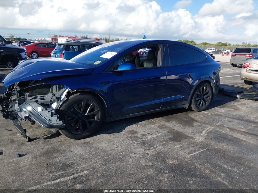 TESLA MODEL X 2025 VIN 7SAXCBE51SF462550