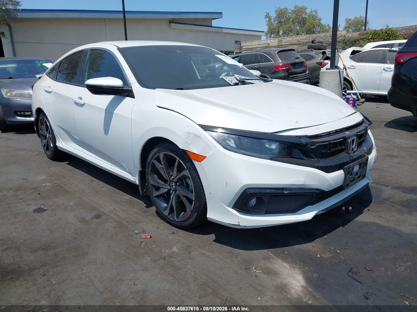 2020 Honda Civic Sport, Front & Rear, IAAI, VIN 2HGFC2F88LH544967