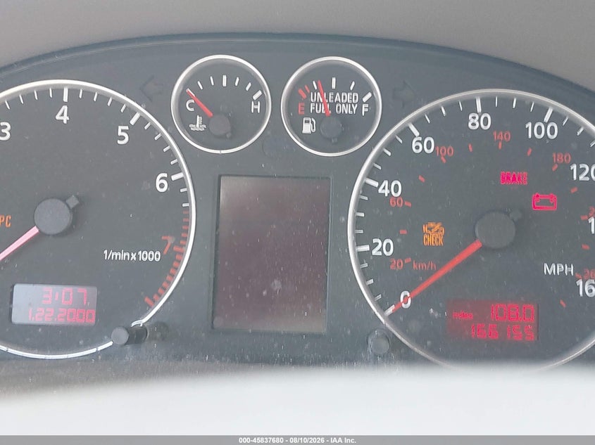 AUDI A6 2003 VIN WAULD64B03N043256