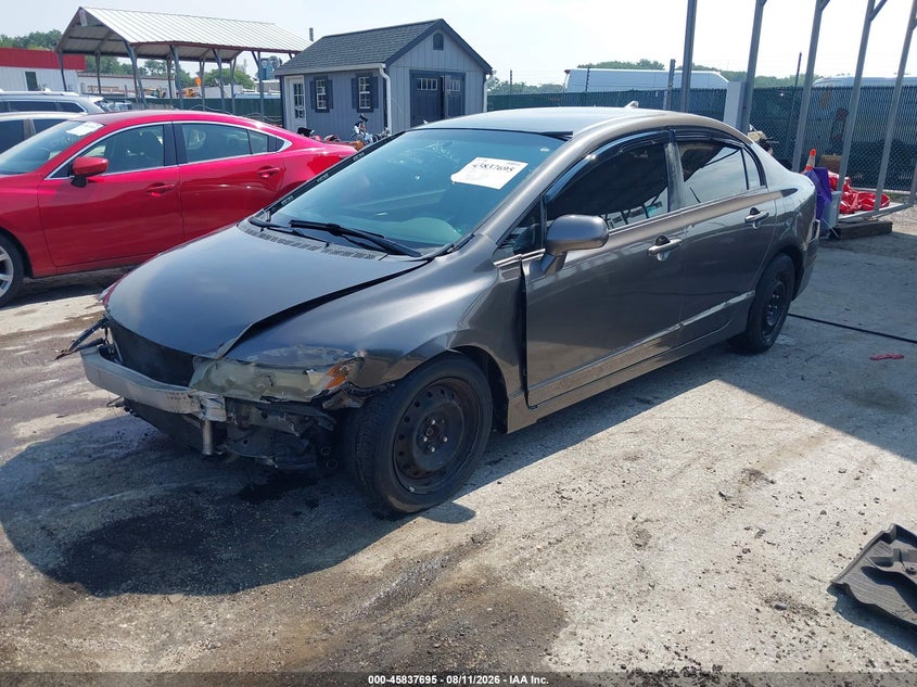 2009 Honda Civic Lx, Front End, IAAI, VIN 2HGFA16559H537022 — photo 2