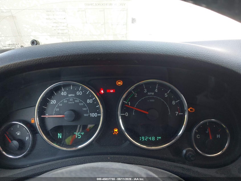 JEEP WRANGLER UNLIMITED 2016 VIN 1C4BJWDG9GL286603