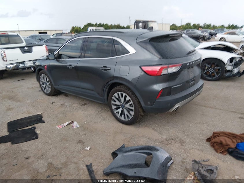 Vin: 1fmcu0dz8lua75192, lot: 46336712, ford escape titanium hybrid 20203