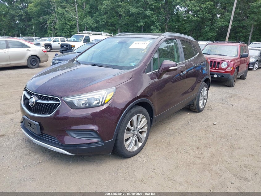 Vin: kl4cjasb6hb125223, lot: 46336720, buick encore preferred 20172