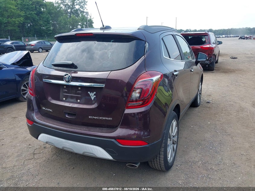 Vin: kl4cjasb6hb125223, lot: 46336720, buick encore preferred 20174