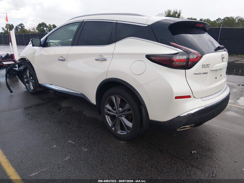 Vin: 5n1az2dj0pc103402, lot: 46336730, nissan murano platinum fwd 20233