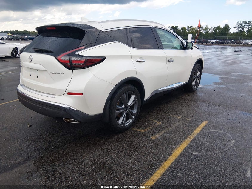 Vin: 5n1az2dj0pc103402, lot: 46336730, nissan murano platinum fwd 20234