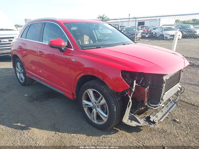 Vin: wa1eecf31l1007915, lot: 46336807, audi q3 premium plus 45 tfsi s line quattro tiptronic 20201