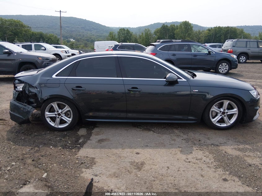 AUDI A4 2018 VIN WAUENAF44JN014279