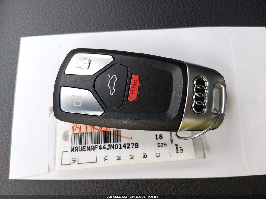 AUDI A4 2018 VIN WAUENAF44JN014279