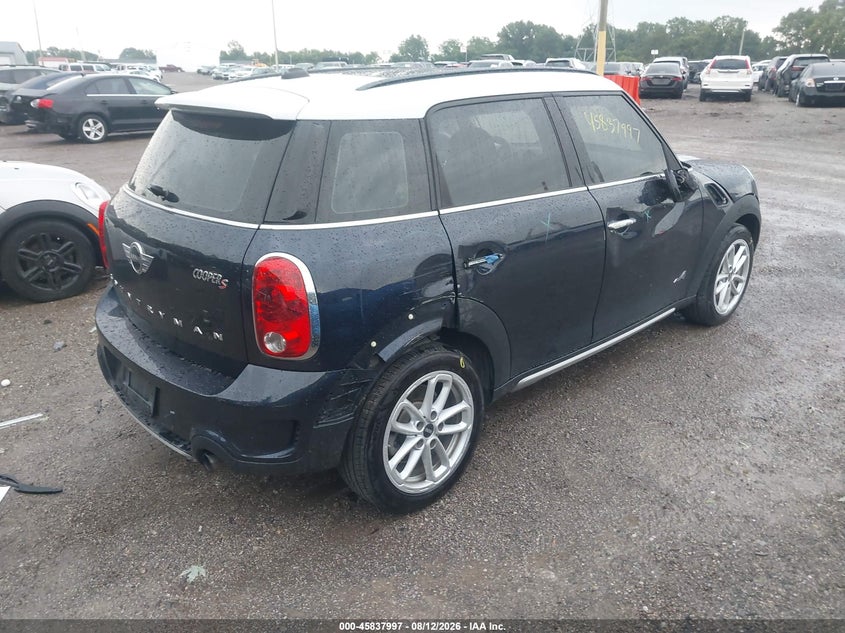 Vin: wmwzc5c58gwu02579, lot: 46336905, mini countryman cooper s 20164