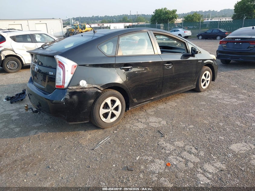 2012 TOYOTA PRIUS auction photo 4