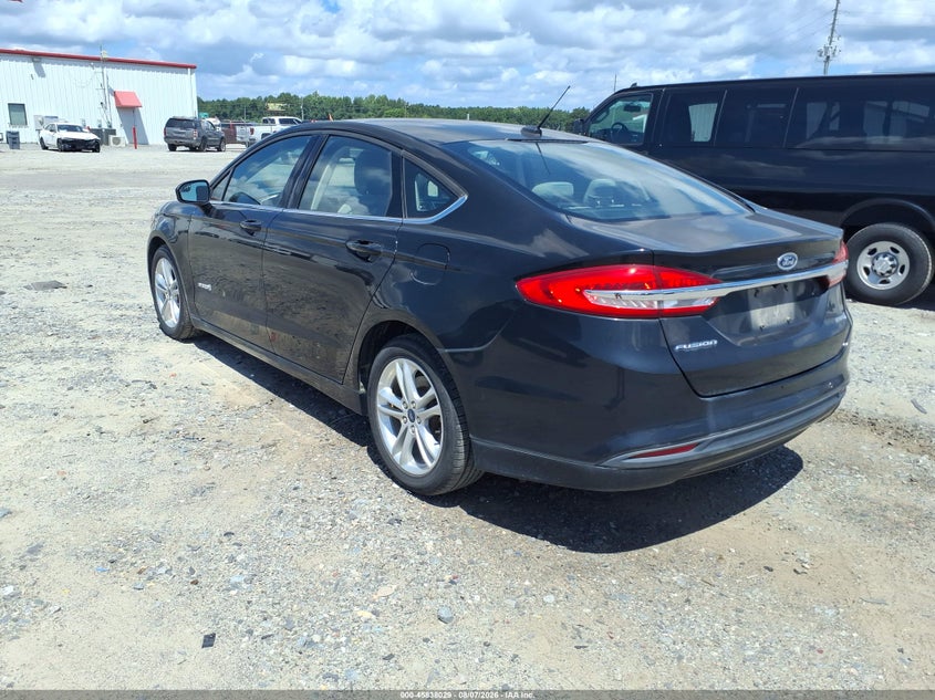 Vin: 3fa6p0uu8jr271611, lot: 46336937, ford fusion hybrid s 20183