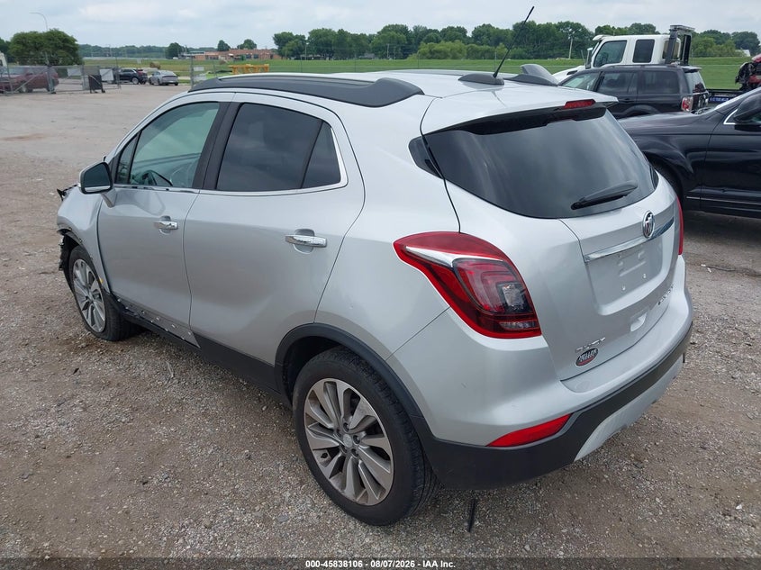 Vin: kl4cjasb0hb195266, lot: 46337014, buick encore preferred 20173
