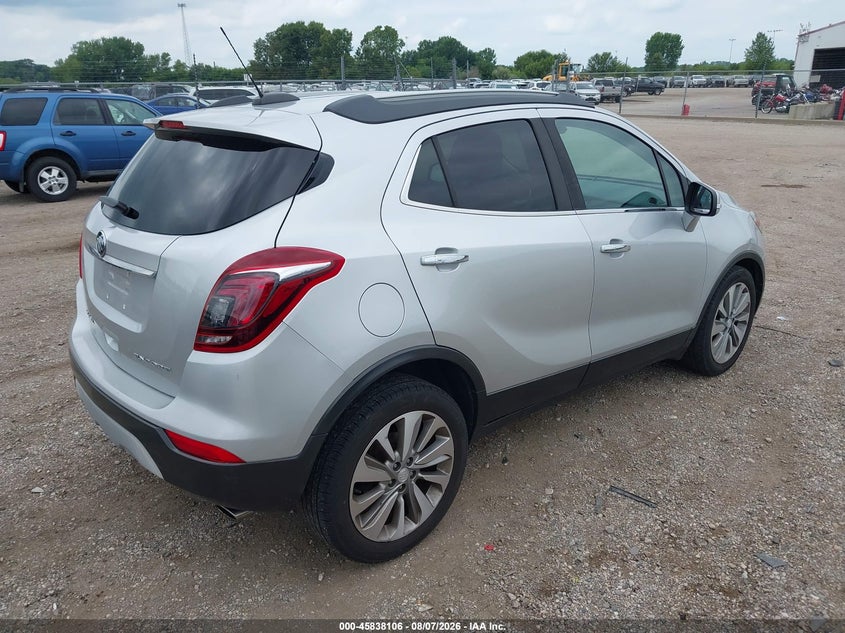 Vin: kl4cjasb0hb195266, lot: 46337014, buick encore preferred 20174