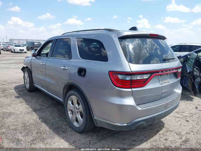 Vin: 1c4rdhag9fc771151, lot: 46337182, dodge durango sxt 20153