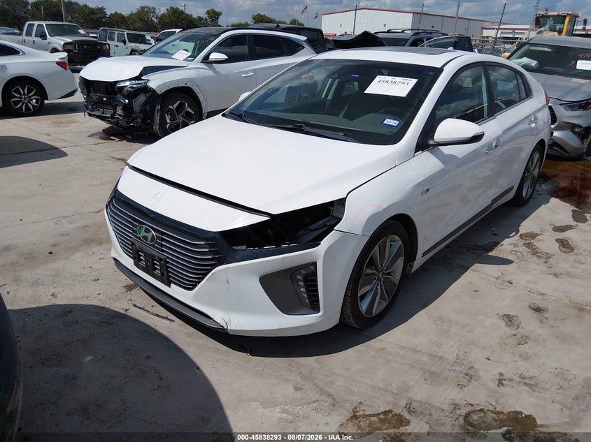 Vin: kmhc85lc9ku115826, lot: 46337201, hyundai ioniq hybrid limited 20192