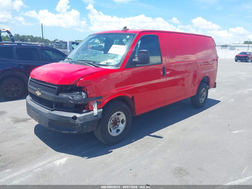 Vin: 1gcwgafp9j1246007, lot: 46337230, chevrolet express 2500 work van 20182