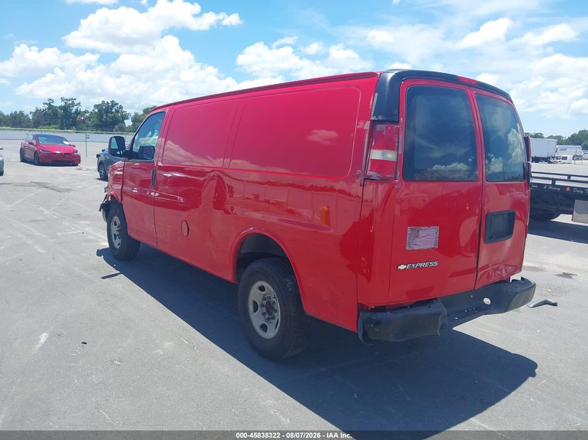 Vin: 1gcwgafp9j1246007, lot: 46337230, chevrolet express 2500 work van 20183