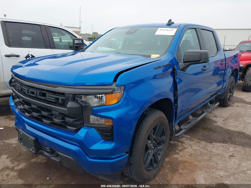 Vin: 3gcpdbek3pg214124, lot: 46337357, chevrolet silverado 1500 4wd  short bed custom 20232