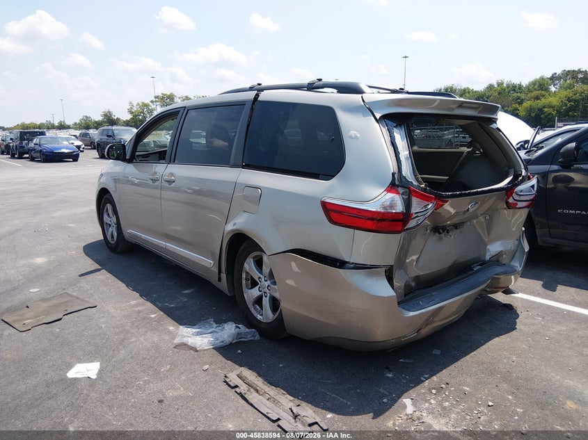 Vin: 5tdkk3dc8fs591094, lot: 46337502, toyota sienna le 8 passenger 20153