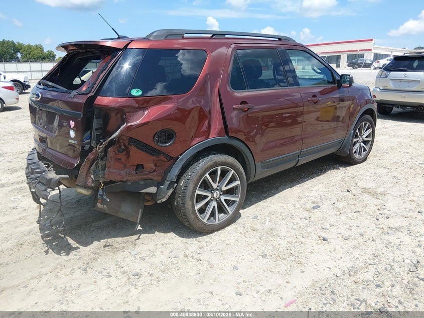 Vin: 1fm5k8d83fgb17727, lot: 46337538, ford explorer xlt 20154
