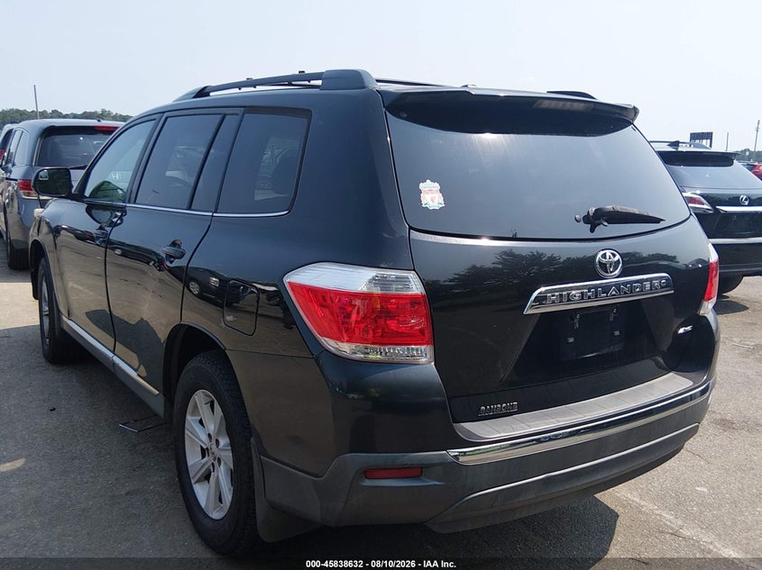 TOYOTA HIGHLANDER 2012 VIN 5TDBK3EHXCS132767