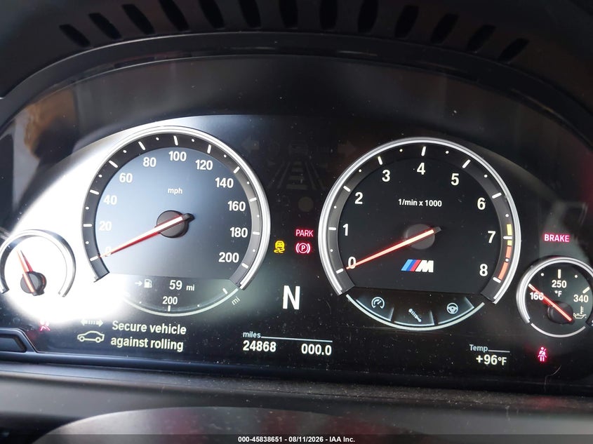 2019 BMW M6 SEDAN 4.4L V-8 DI, DOHC, VVT, TURBO, 560HP
