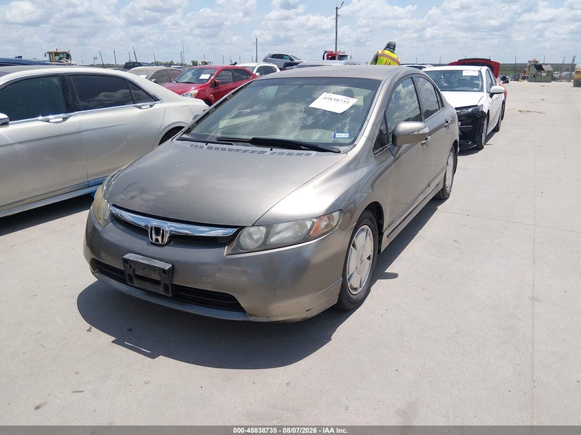 2007 HONDA CIVIC SEDAN 1.3L I-4 VVT, 93HP