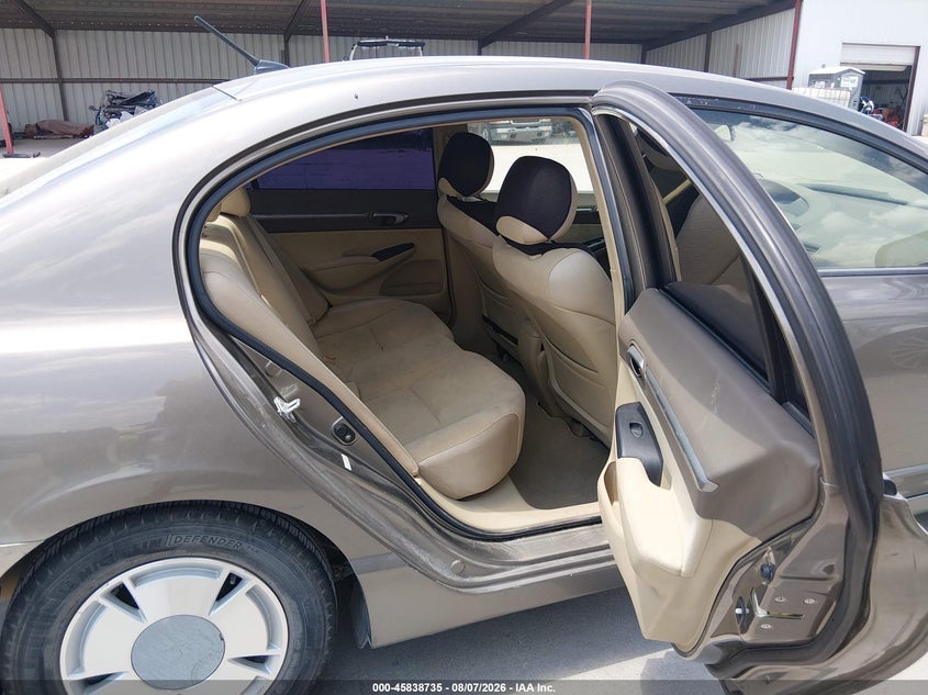 2007 HONDA CIVIC SEDAN 1.3L I-4 VVT, 93HP