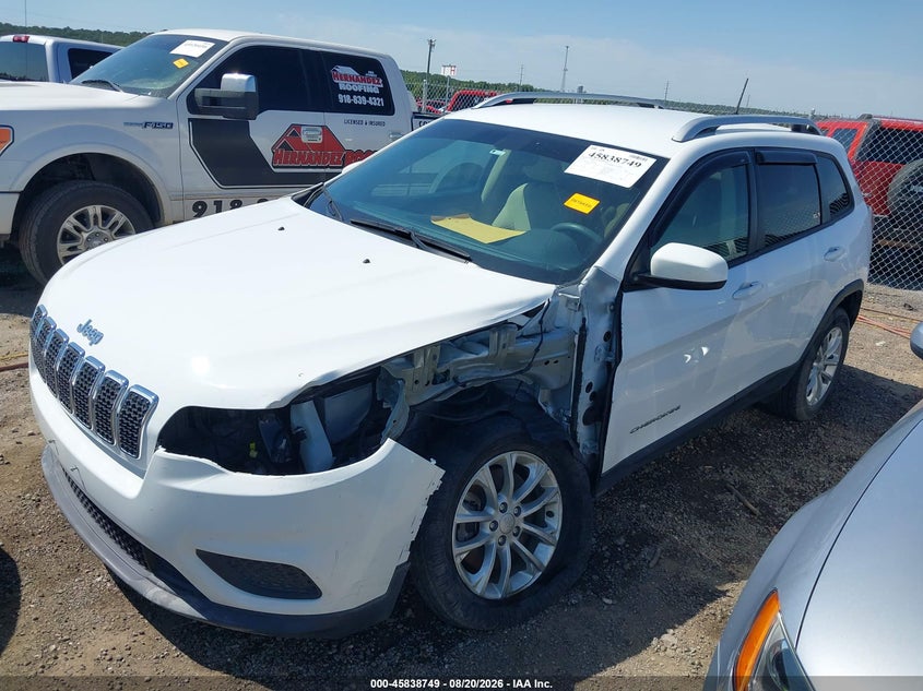 2020 Jeep Cherokee, Front End, IAAI, VIN 1C4PJLCB3LD510804 — photo 2