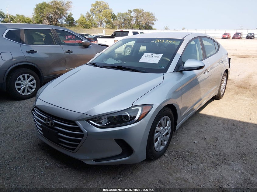 Vin: 5npd74lfxhh100786, lot: 46337676, hyundai elantra se 20172