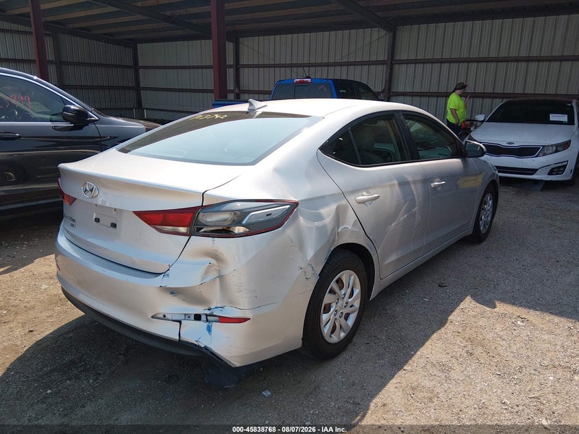Vin: 5npd74lfxhh100786, lot: 46337676, hyundai elantra se 20174