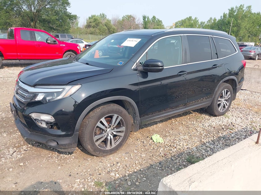 Vin: 5fnyf6h53gb005340, lot: 46337702, honda pilot ex-l 20162