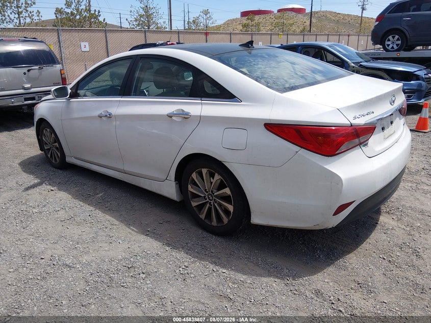 Vin: 5npec4ac4eh931169, lot: 46337713, hyundai sonata limited 20143