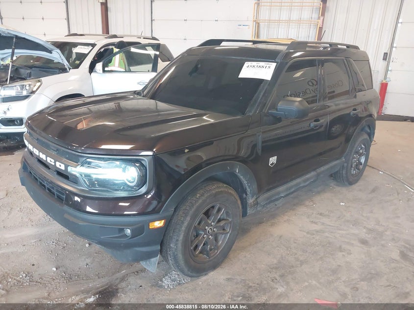 Vin: 3fmcr9b61mra36774, lot: 46337723, ford bronco sport big bend 20212