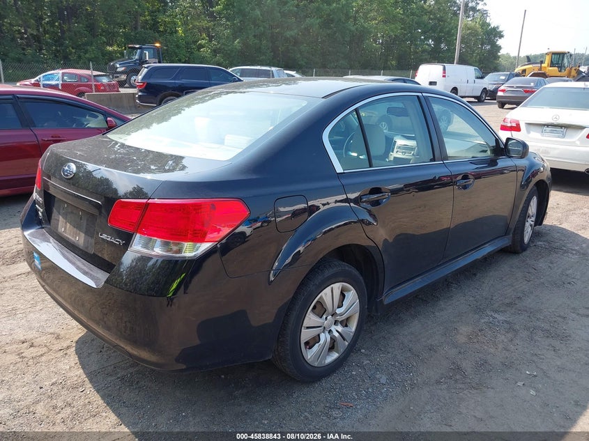2011 SUBARU LEGACY auction photo 4