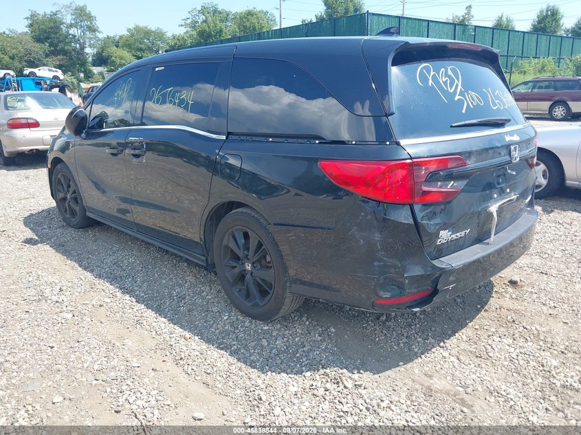 Vin: 5fnrl6h76pb057303, lot: 46337752, honda odyssey sport 20233
