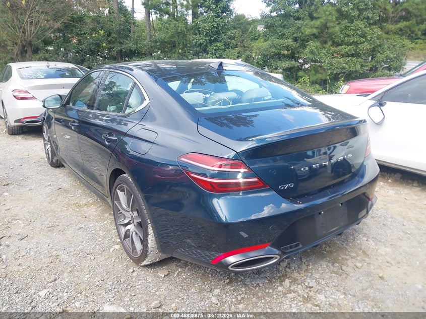 GENESIS G70 2025 VIN KMTG34SC7SU155887