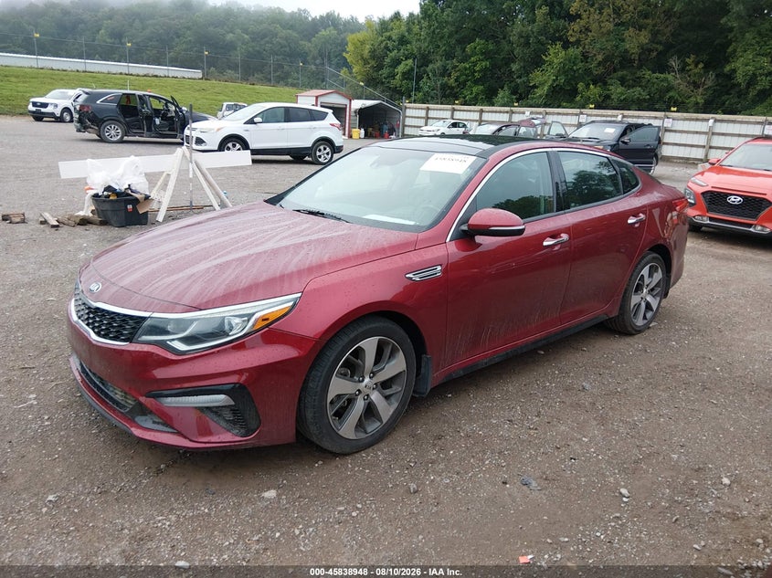 Vin: 5xxgt4l32kg302880, lot: 46337856, kia optima s 20192