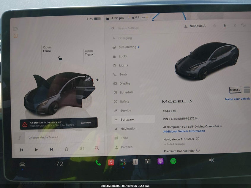 2023 TESLA MODEL 3 auction photo 7
